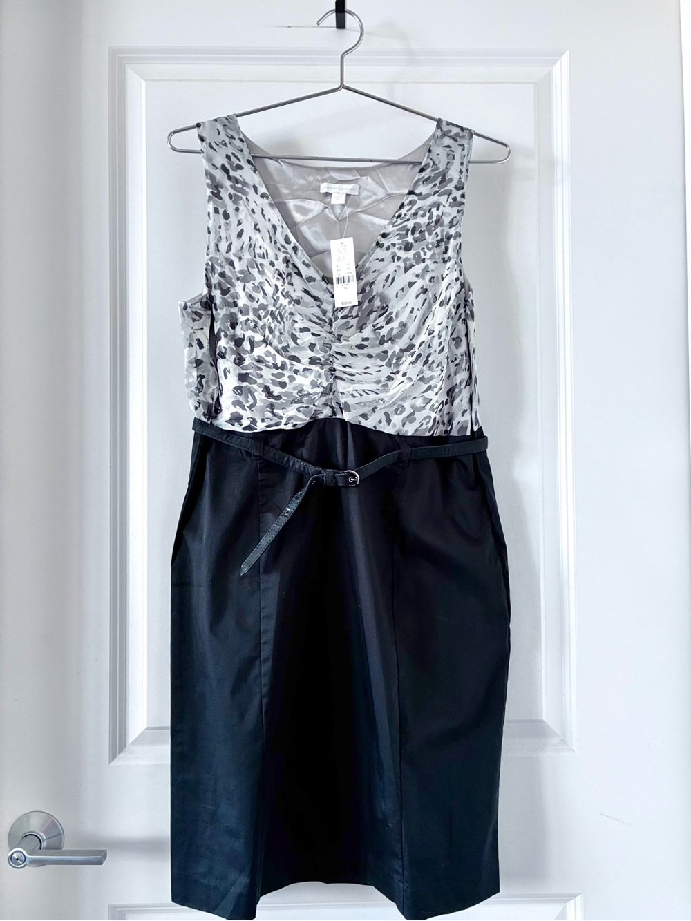 New York and Company NY & Co Gray Black Dress